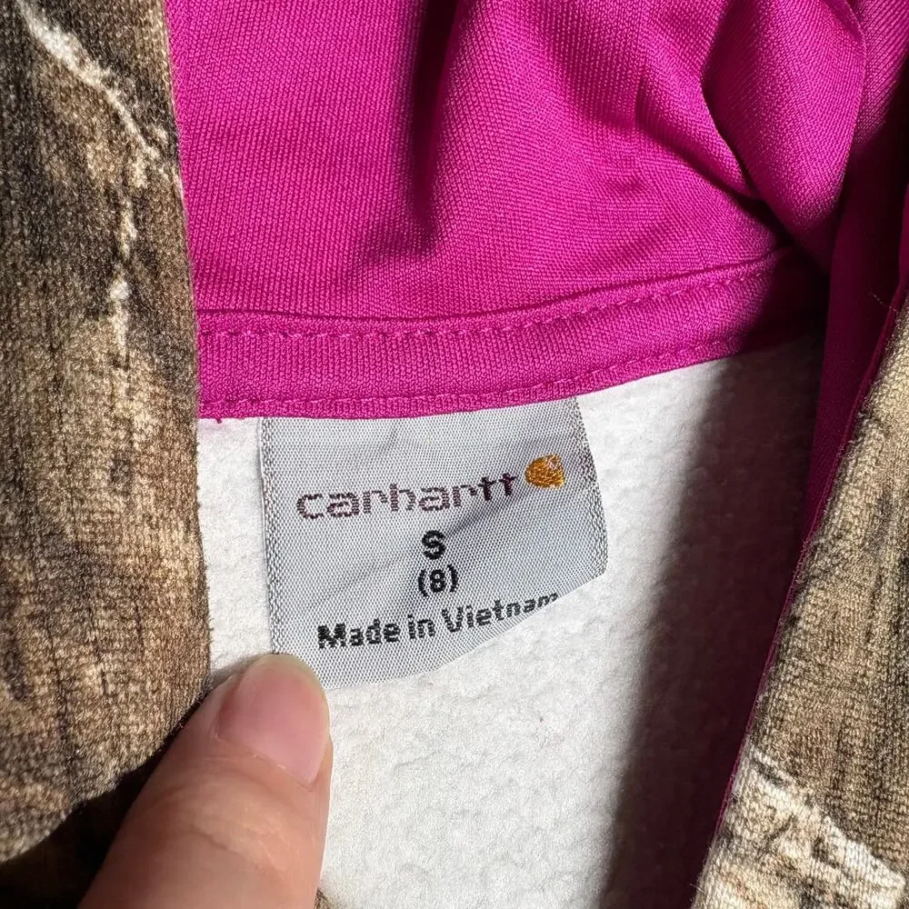 Kids Carhartt real tree camo hoodie